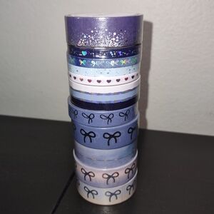 Simply Gilded Washi Tape - Dusty Purple & Gray w/ Silver and Holographic Foil